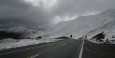 Sneeuw onderweg naar Mount Cook