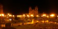 Uitzicht over Plaza de Armas, vanuit ons restaurantje